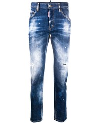 DSQUARED2 Bleached Ripped Skinny Jeans