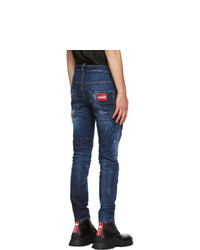 DSQUARED2 Blue Galaxy Skater Jeans