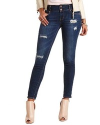 Charlotte Russe Refuge Mid Rise Skinny Dark Wash Jeans | Where to ...