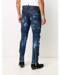 DSQUARED2 Distressed Ankle Zip Skinny Jeans