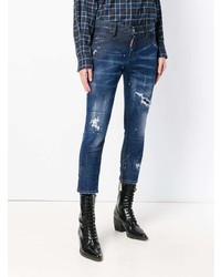Dsquared2 Distressed Cropped Skinny Jeans