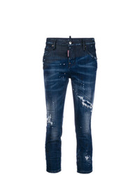 Dsquared2 Distressed Cropped Skinny Jeans