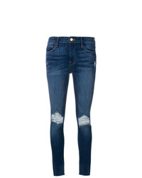Frame Denim Distressed Detail Jeans