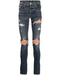 Amiri Distressed Panelled Skinny Jeans