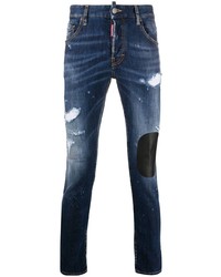 DSQUARED2 Distressed Patchwork Skinny Jeans