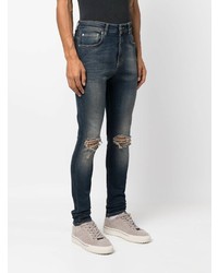 Represent Distressed Skinny Cut Jeans