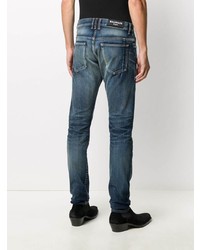 Balmain Distressed Slim Fit Jeans