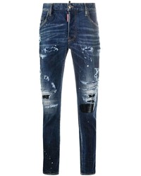 DSQUARED2 Distressed Stud Pocket Jeans