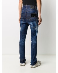 DSQUARED2 Double Waistband Skinny Jeans