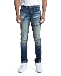 PRPS Edward Distressed Skinny Fit Jeans In Indigo At Nordstrom