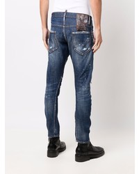 DSQUARED2 Faded Distressed Skinny Jeans