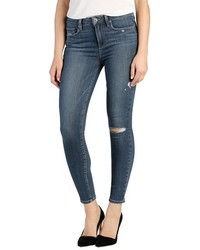 Paige Denim Hoxton High Rise Distressed Ankle Skinny Jeans
