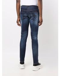 Philipp Plein Iconic Distressed Slim Fit Jeans