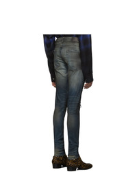 Amiri Indigo Rough Patch Jeans