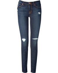 J Brand Jeans Mid Rise Distressed Jeans