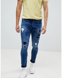 ONLY & SONS Jeans With Rip Repair Details In Tapered Fit
