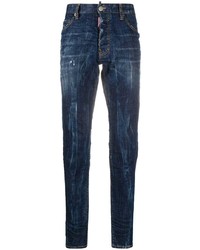 DSQUARED2 Logo Patch Straight Leg Jeans