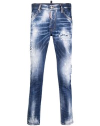 DSQUARED2 Mid Rise Bleached Skinny Jeans