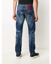 Philipp Plein Milano Cut Patches Jeans