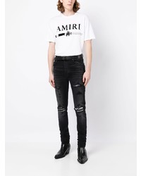 Amiri Mx1 Boucl Trim Skinny Jeans