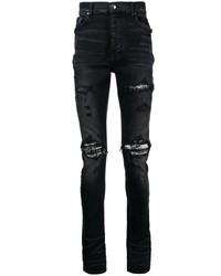 Amiri Mx1 Boucl Trim Skinny Jeans