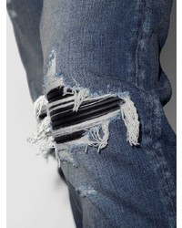 Amiri Mx1 Ripped Detail Skinny Jeans