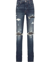 Amiri Mx1 Ripped Detail Skinny Jeans