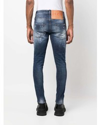 Philipp Plein Oversized Patch Distressed Skinny Jeans