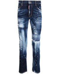 DSQUARED2 Paint Splatter Detail Denim Jeans