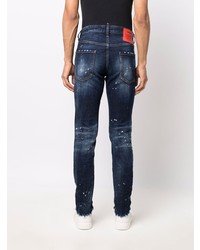 DSQUARED2 Paint Splatter Detail Slim Fit Jeans