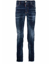 DSQUARED2 Paint Splatter Detail Slim Fit Jeans