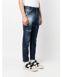 DSQUARED2 Paint Splatter Ripped Skinny Jeans