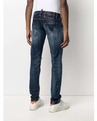 DSQUARED2 Paint Splatter Skinny Jeans