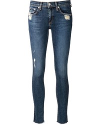 Rag & Bone Jean Distressed Skinny Jeans