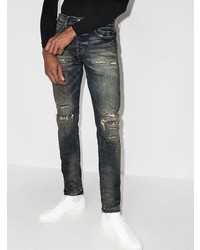 purple brand Repair Distressed Skinny Jeans