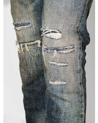 purple brand Repair Distressed Skinny Jeans