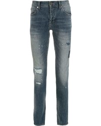 Armani Exchange Ripped Detailed Skinny Jeans