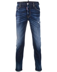 DSQUARED2 Ripped Mid Rise Skinny Jeans