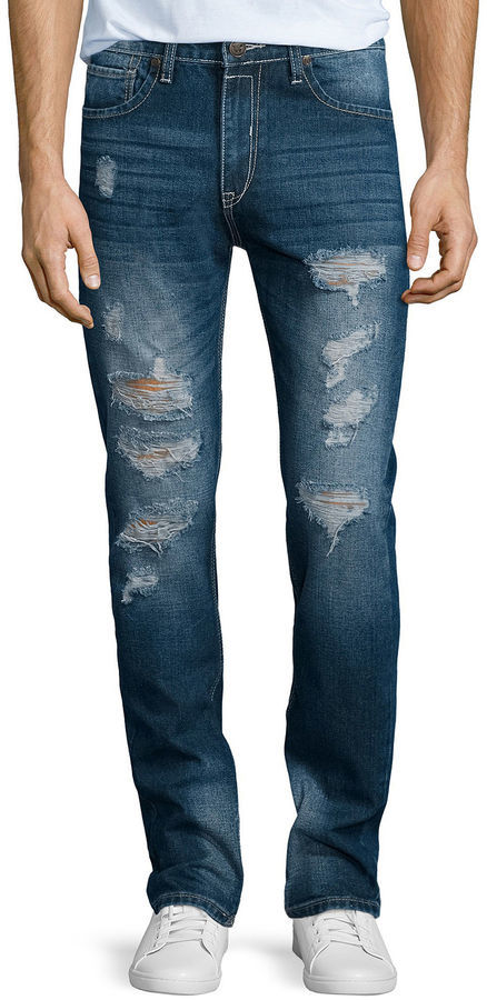 Waimea Ripped Slim Fit Jeans, $50 | jcpenney | Lookastic