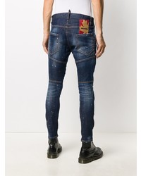 DSQUARED2 Skinny Paint Splattered Jeans