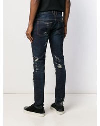 Balmain Slim Cut Ripped Jeans