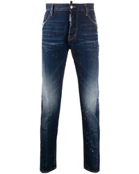 DSQUARED2 Splatter Effect Slim Fit Jeans