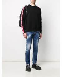 DSQUARED2 Stenciled Print Skinny Jeans