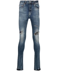 Flaneur Homme Stonewashed Effect Slim Cut Jeans