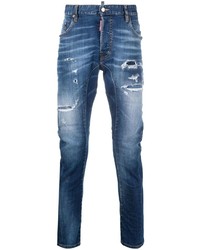 DSQUARED2 Stonewashed Ripped Skinny Jeans
