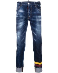 DSQUARED2 Stripe Detail Skinny Jeans
