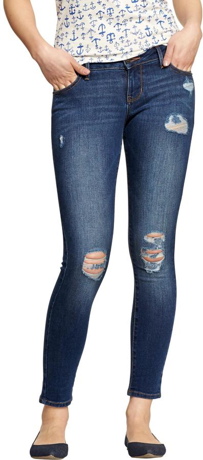 black ripped skinny jeans old navy