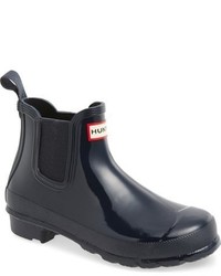 Navy Rubber Boots