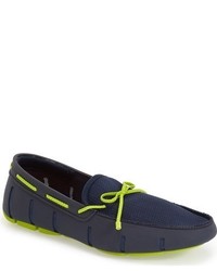 Navy Rubber Loafers