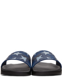 Valentino Blue Camo Star Sandals